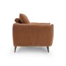Premier Collection Elara Terracotta Armchair with Black Legs