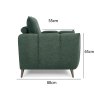 Premier Collection Elara Mint Green 2 Seater Sofa