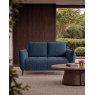 Elara Teal 2 Seater Sofa with Black Legs