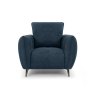 Premier Collection Elara Teal Armchair with Black Legs