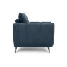 Premier Collection Elara Teal Armchair with Black Legs