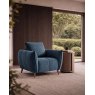 Elara Teal Armchair with Black Legs