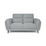 Premier Collection Mara Light Grey 2 Seater Sofa with Black Legs