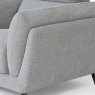 Premier Collection Mara Light Grey 2 Seater Sofa with Black Legs