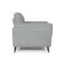 Premier Collection Mara Light Grey Armchair with Black Legs