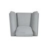 Premier Collection Mara Light Grey Armchair with Black Legs