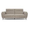 Premier Collection Mara Oatmeal 3 Seater Sofa with Black Legs
