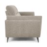 Premier Collection Mara Oatmeal 3 Seater Sofa with Black Legs