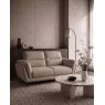 Mara Oatmeal 2 Seater Sofa with Black Legs