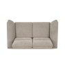 Premier Collection Mara Oatmeal 2 Seater Sofa with Black Legs