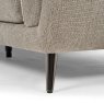Premier Collection Mara Oatmeal 2 Seater Sofa with Black Legs