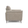 Premier Collection Mara Oatmeal Armchair with Black Legs