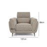 Premier Collection Mara Oatmeal Armchair with Black Legs