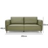 Premier Collection Atlas Green 3 Seater Sofa