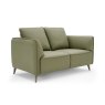 Premier Collection Atlas Green 2 Seater Sofa with Black Legs