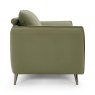 Premier Collection Atlas Green 2 Seater Sofa with Black Legs