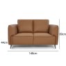Premier Collection Atlas Tan 2 Seater Sofa