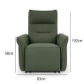 Premier Collection Enzo Green Recliner Armchair