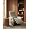 Premier Collection Enzo Light Grey Recliner Armchair
