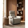Premier Collection Enzo Light Grey Recliner Armchair
