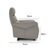 Premier Collection Enzo Light Grey Recliner Armchair