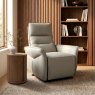 Premier Collection Enzo Light Grey Recliner Armchair