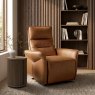 Premier Upholstery Collection Enzo Tan Recliner Armchair
