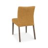 Premier Collection Delta Dark Oak Upholstered Chair - Mustard Fabric (Pair)