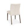 Premier Collection Delta Dark Oak Upholstered Chair - Oatmeal Fabric (Pair)