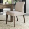 Delta Dark Oak Upholstered Chair - Oatmeal Fabric (Pair)
