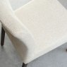 Premier Collection Delta Dark Oak Upholstered Chair - Oatmeal Fabric (Pair)