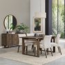 Premier Collection Delta Dark Oak Upholstered Chair - Oatmeal Fabric (Pair)