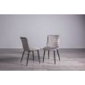 Gallery Collection Rothko - Grey Velvet Fabric Chair with Black Legs (Pair)