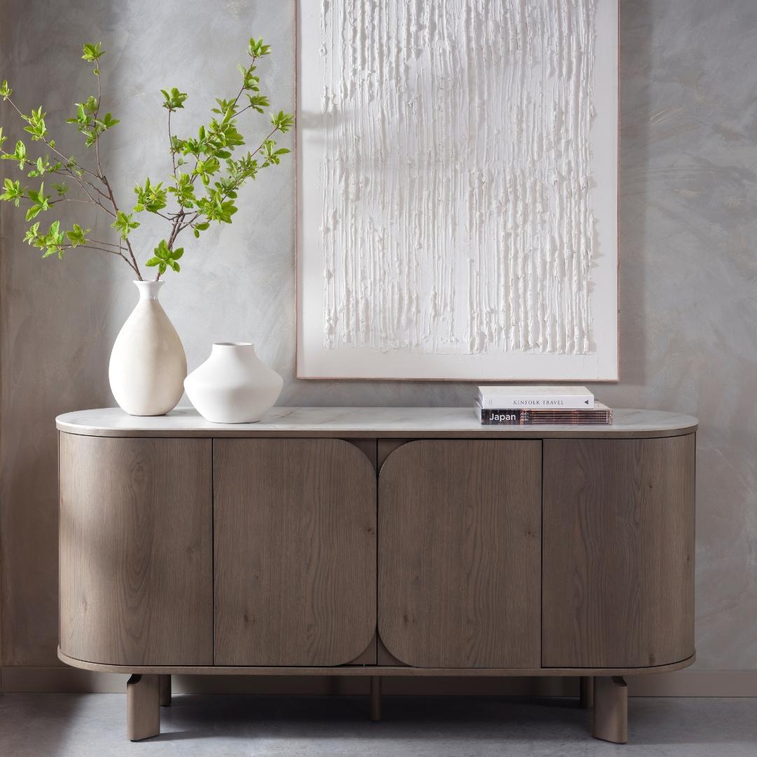 Not just handsome storage. The Duo sideboard is designed to handle real life, with a durable sintered...