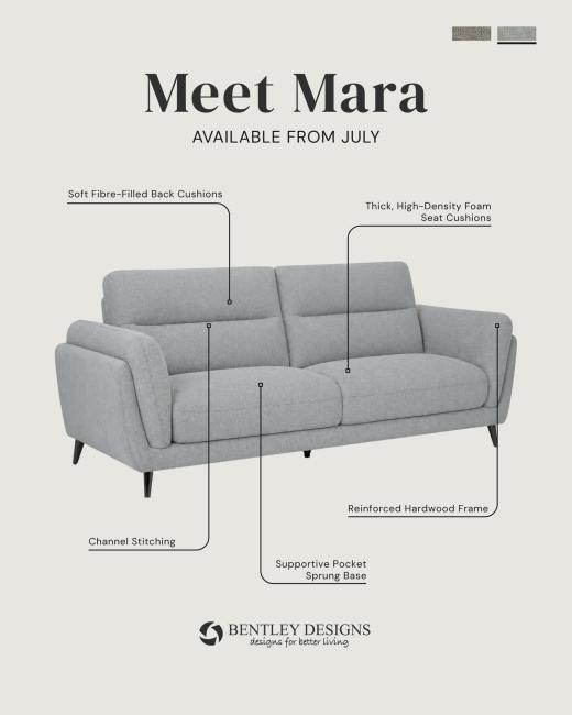 Meet Mara. A relaxed, contemporary sofa designed for everyday living. Featuring supportive, cushioned...