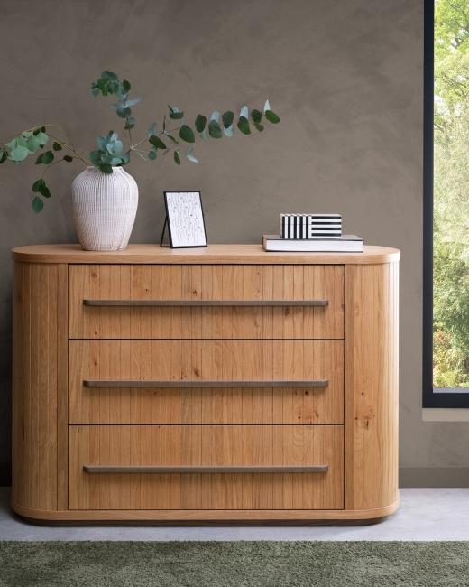 Generous storage, thoughtfully designed.⁠ ⁠ The Vega drawer chest is defined by curved profiles a...