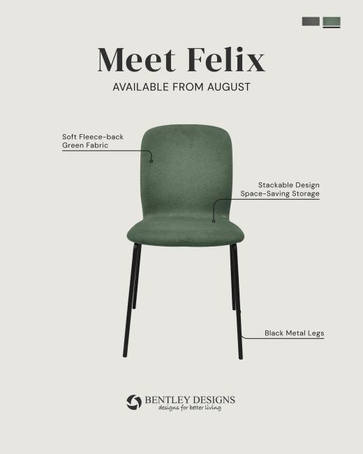 Meet Felix. A modern dining chair designed with both comfort and practicality in mind, Felix features...