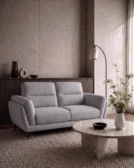 The Mara Two Seater in Grey. Offering the perfect balance of comfort and style, Mara features support...